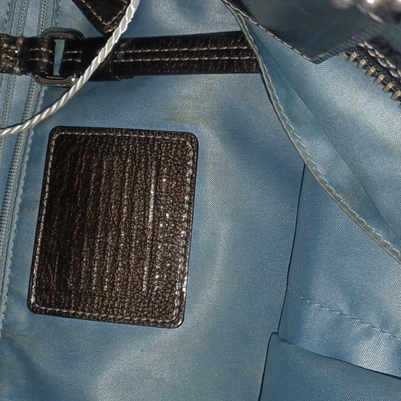 Coach Blue CC Fabric Tote - Picture 9 of 10